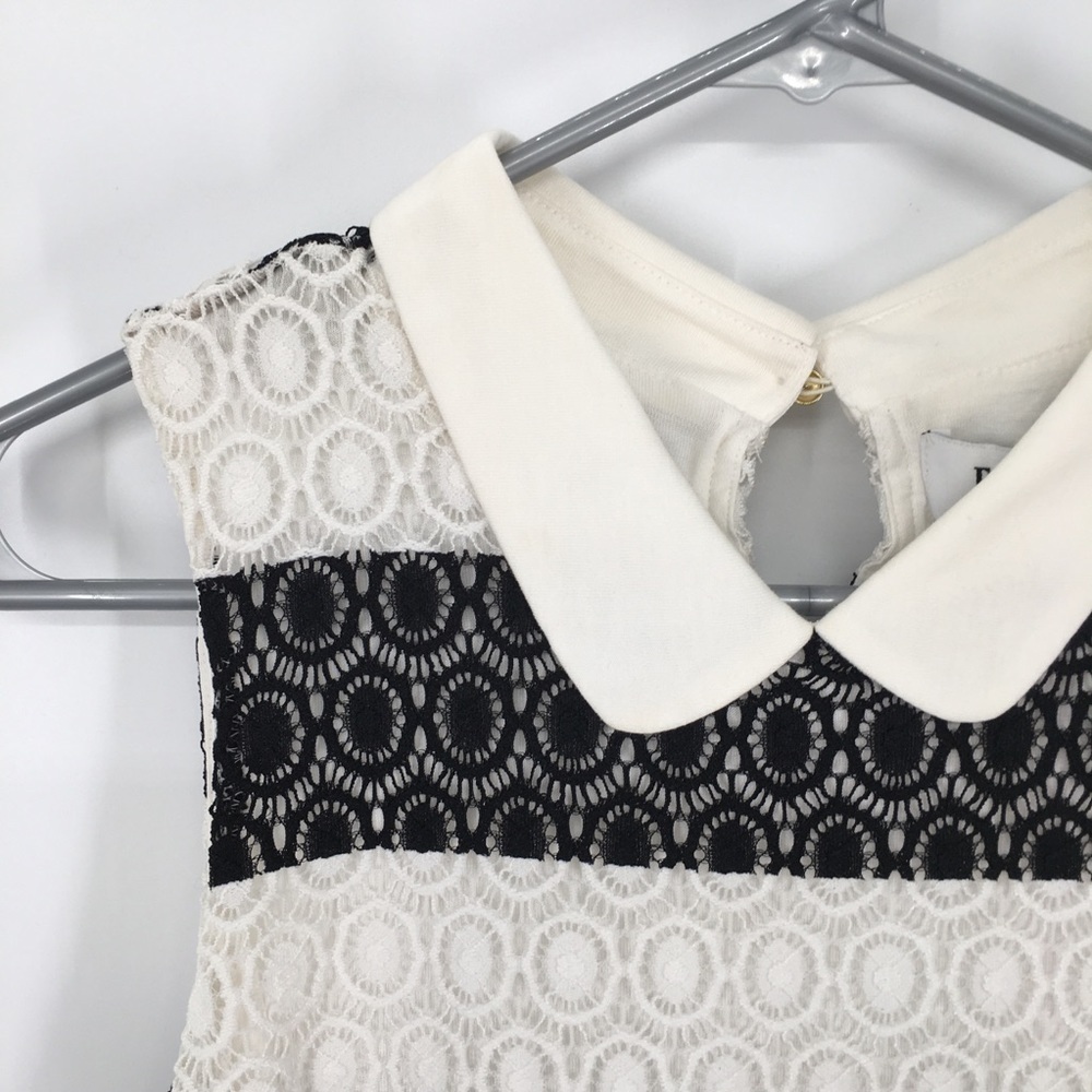 NEW! Elle Black & White Cropped Career Top - Picture 4 of 12